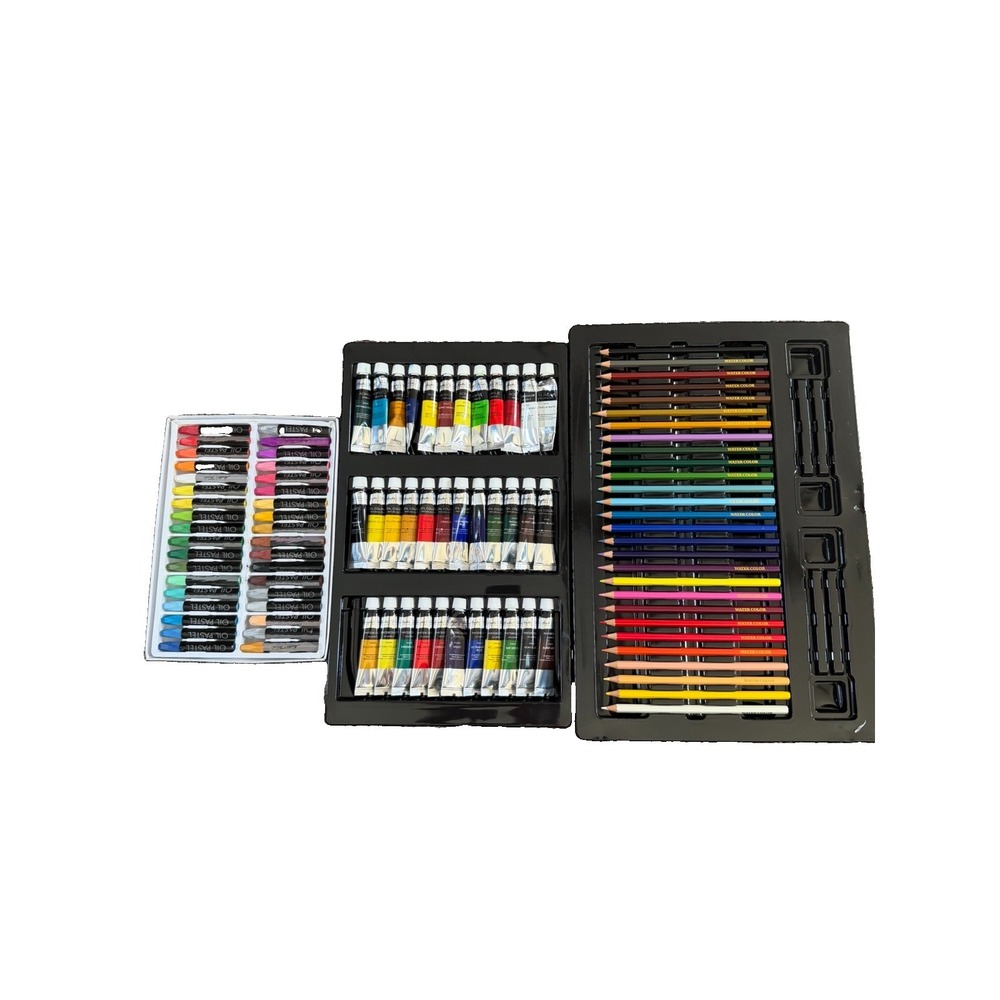 Master's Touch Oil Acrylic Watercolor Paint Set Pencils Oil Pastels Art Lot